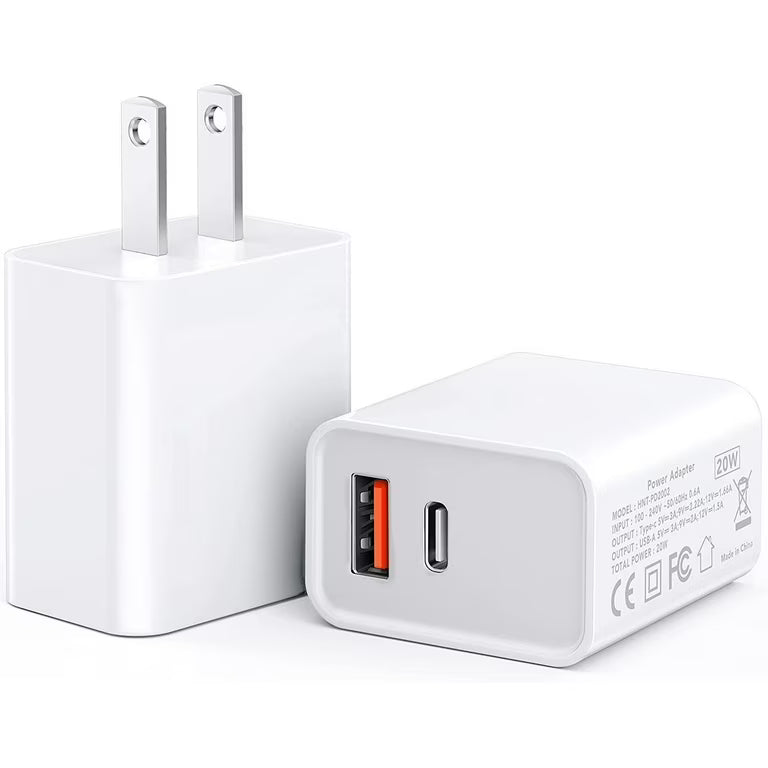 Dual USB + Type-C Wall Plug