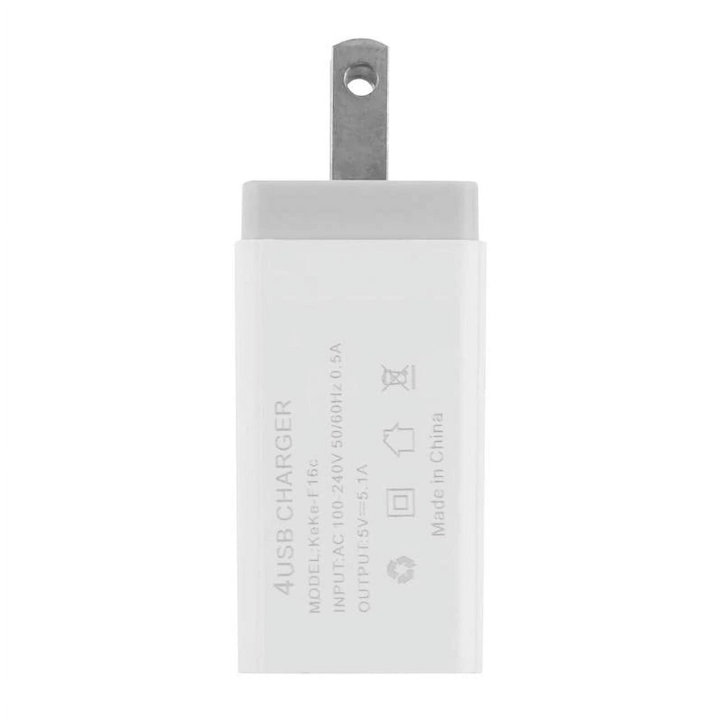 4-Port USB Wall Plug