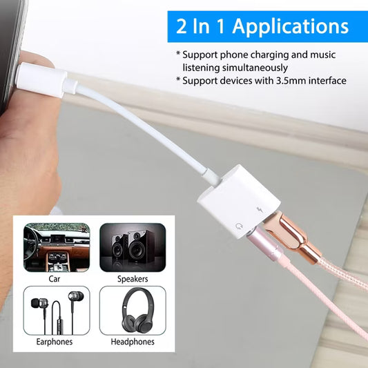 Lightning to 3.5mm Adapter (Charge + Audio)