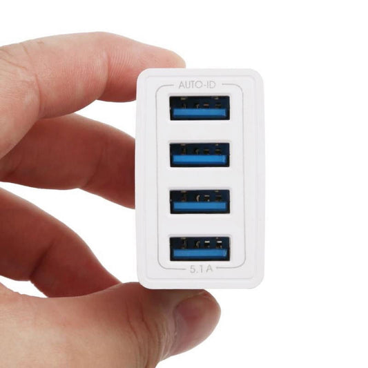 4-Port USB Wall Plug