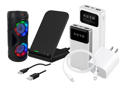 Mega Tech Pack – Speaker + 20k Power Bank + Stand + Plug + Cable