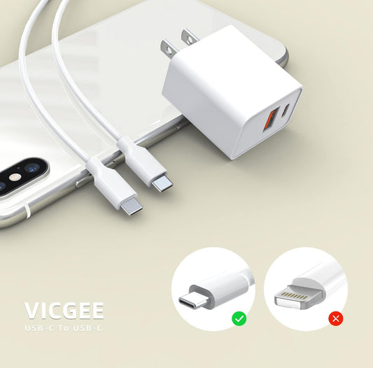 2-in-1 Plug (Type-C + USB) + Type-C to Type-C Cable